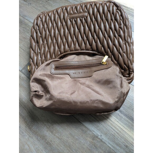 MELIE BIANCO Women's Sophia Shoulder Bag In Chocolate - Picture 6 of 7